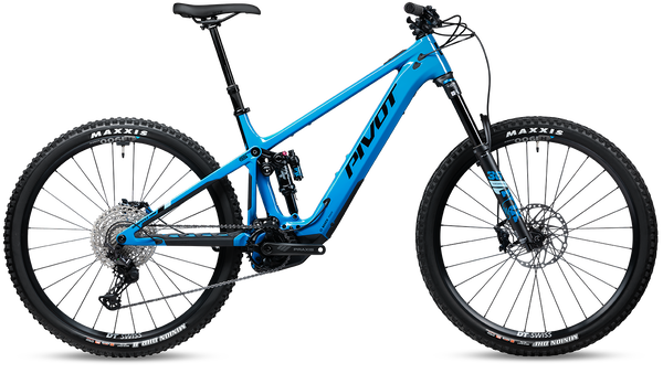 2024 Pivot Shuttle AM Complete Carbon 29" Mountain E-Bike - Ride SLX/XT, Small, Blue Neptune