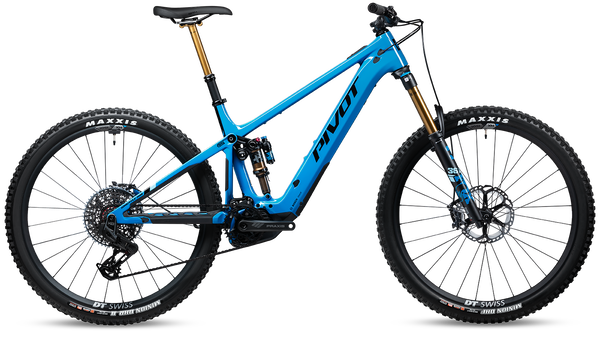 2024 Pivot Shuttle AM Complete Carbon 29" Mountain E-Bike - PRO X0 Eagle Transmission, X-Large, Blue Neptune