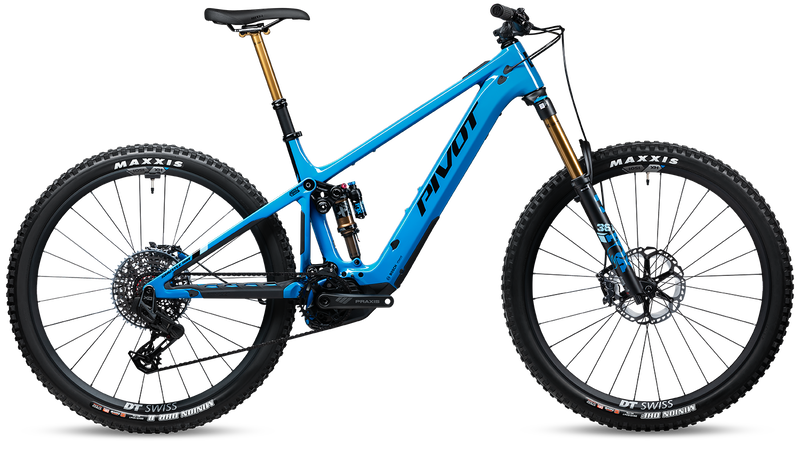 2024 Pivot Shuttle AM Complete Carbon 29" Mountain E-Bike - PRO X0 Eagle Transmission, X-Large, Blue Neptune