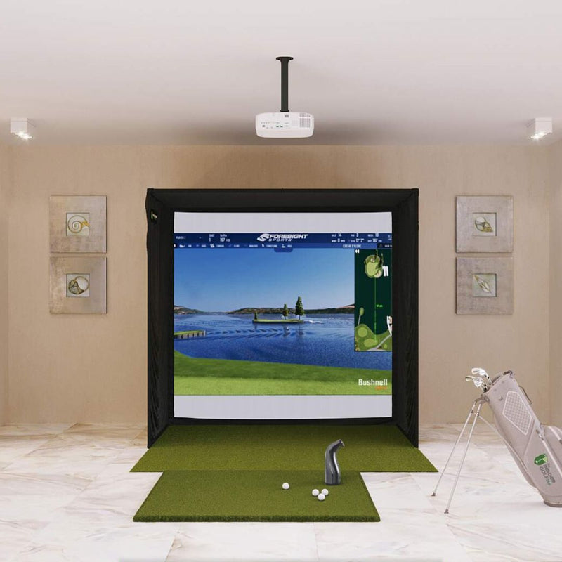 Bushnell Launch Pro SIG8 Golf Simulator Package Golf Simulator Bushnell Golf Fairway Series 5' x 5'