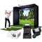 Foresight GCQuad Golf Launch Monitor Studio Package | PlayBetter SimStudio™ with Impact Screen, Enclosure, Side Barriers, Hitting/Putting Mats & Projector