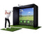 Foresight GCQuad Golf Launch Monitor Studio Package | PlayBetter SimStudio™ with Impact Screen, Enclosure, Side Barriers, Hitting/Putting Mats & Projector