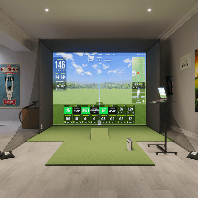 SkyTrak+ SwingBay Golf Simulator Package